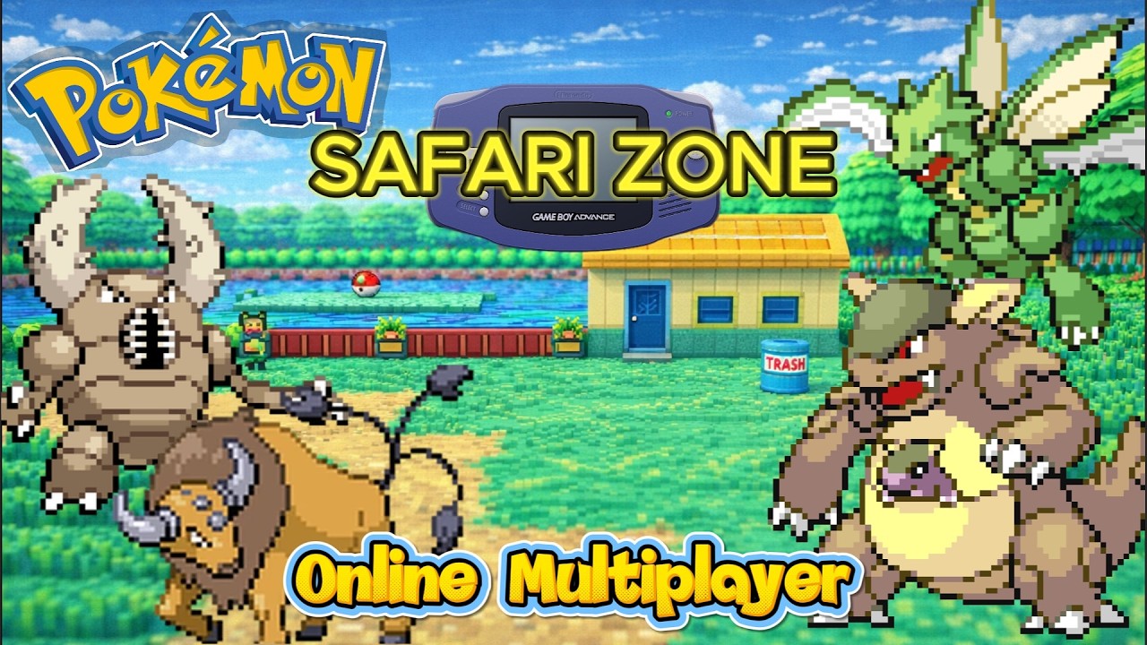 The Safari Zone Nearly Broke Us… Pokémon Multiplayer!