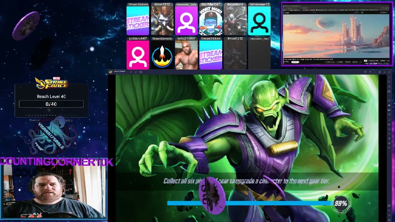 Vis-sions of War - Doc6 vs Illuminati - MSF - Marvel Strike Force