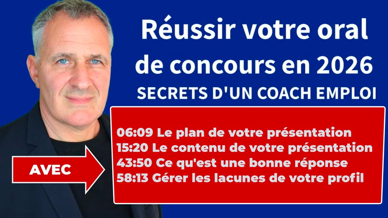 R&eacute;ussir l'oral d'un concours de la fonction publique en 2026 : pr&eacute;sentation / questions / faiblesses