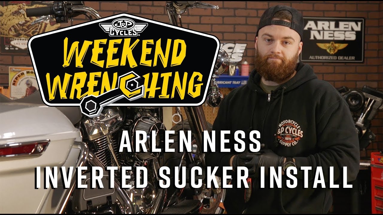Arlen Ness Inverted Sucker Air Cleaner Kit Install : M8 Bagger