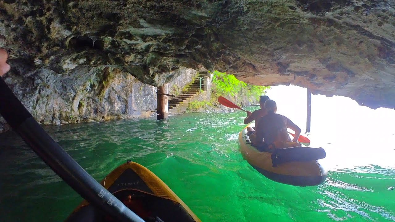Grotta Azzurra di Lezzeno in Kayak - Lago di Como