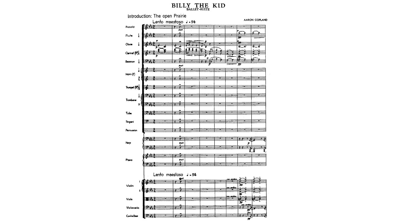 Copland - Billy the Kid Suite [Score]