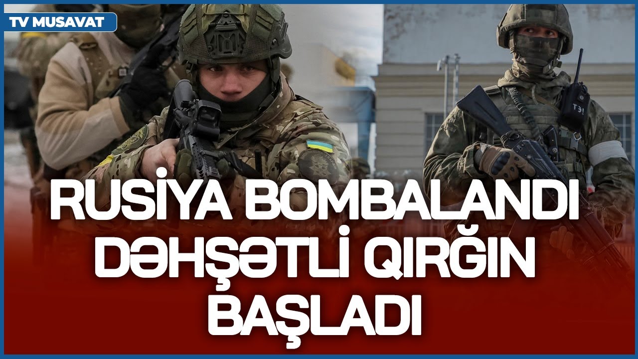 Rusiya BOMBALANDI – dəhşətli Q*IRĞIN BAŞLADI, ö*lülər artır, Putin NÜVƏ ƏMRİ VERDİ  - CANLIda