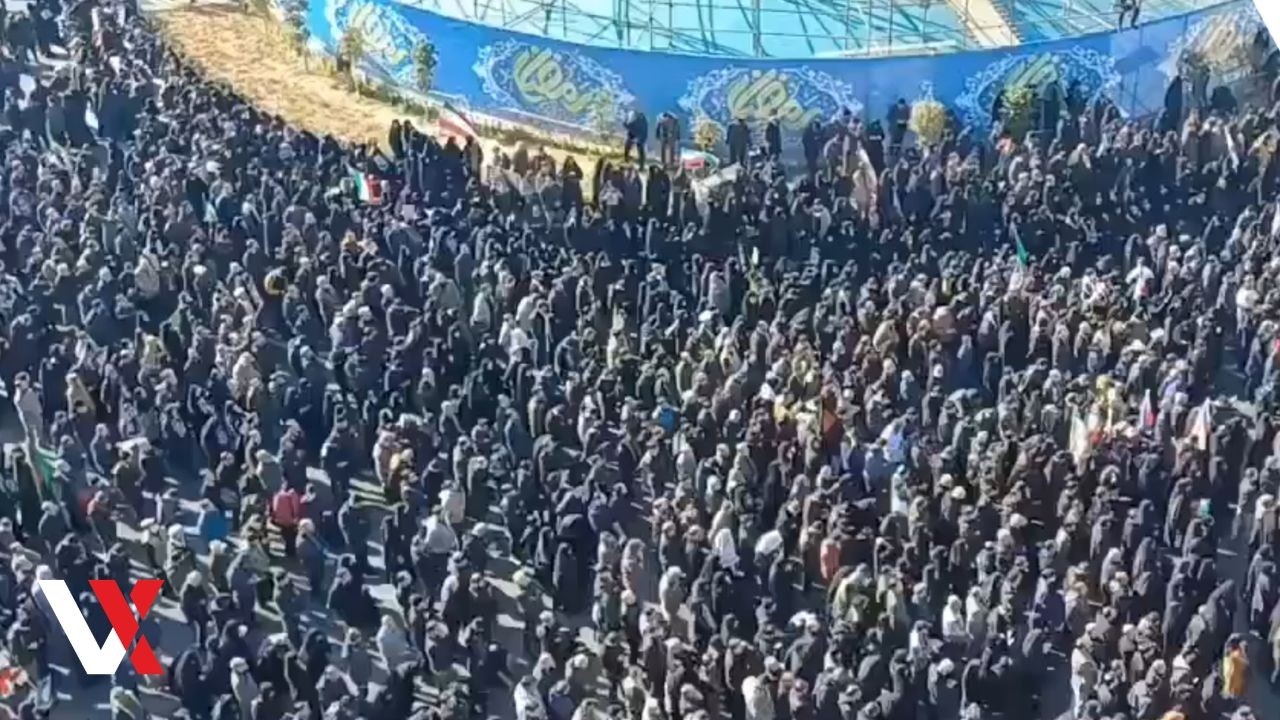 Mourners Gather At Tehran's Enghelab Square To Mark Supreme Leader Khamenei's 