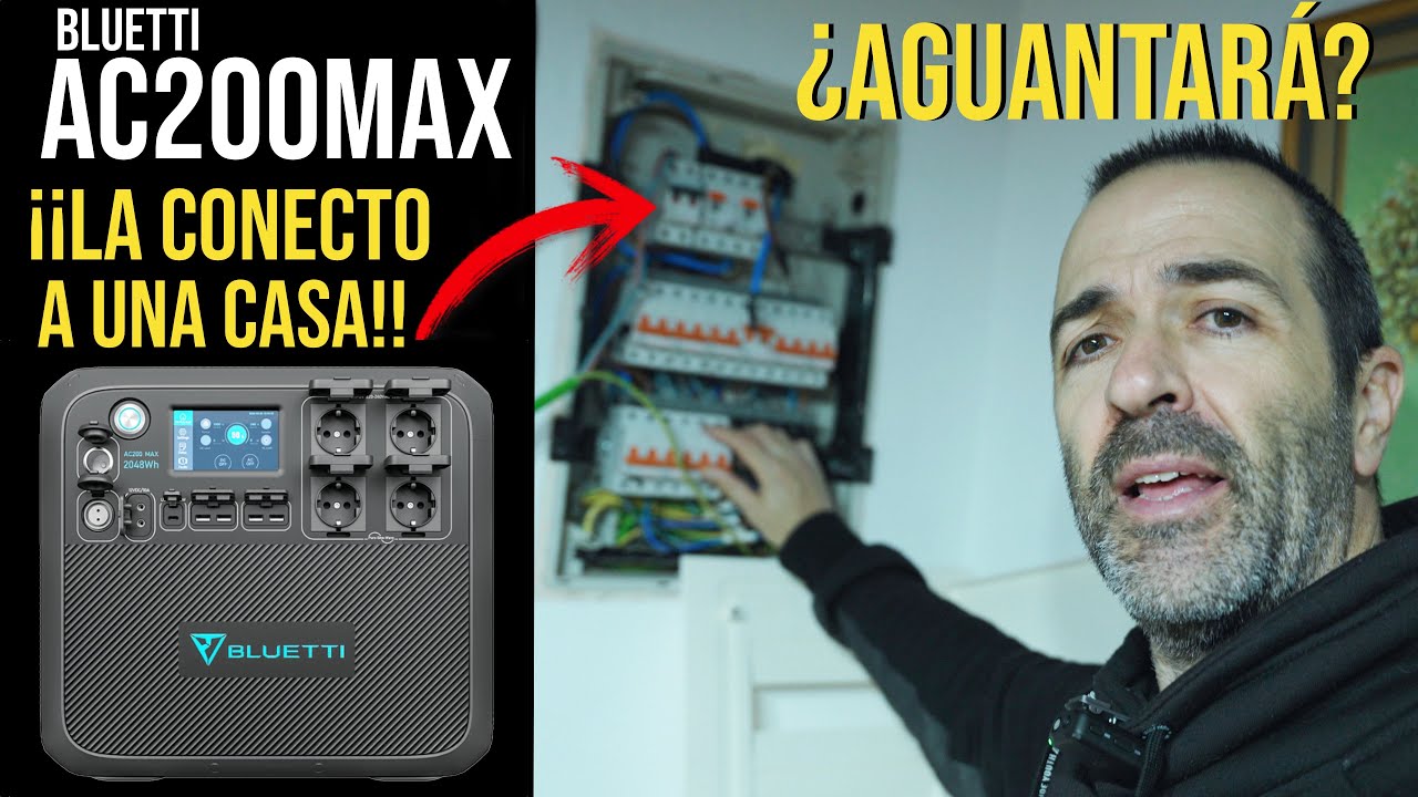 BLUETTI AC200MAX - ¿Puede DAR ELECTRICIDAD a una CASA? ¿Y CARGAR un TESLA? LO PRUEBO