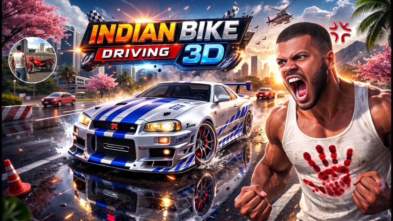 Indian Bike Driving 3D || haed chelleng car vs bike z || Live On || #carbogamerz#livestream