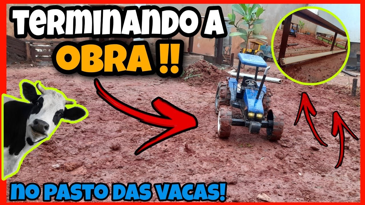 TERMINANDO A OBRA NO PASTO DAS VACAS!!🐄