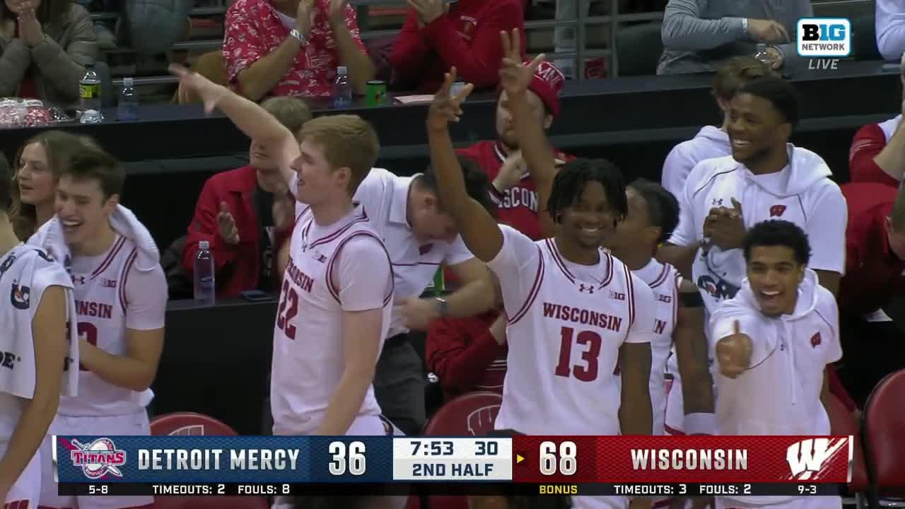 Highlights vs Detroit Mercy || Wisconsin Basketball || Dec. 22, 2024