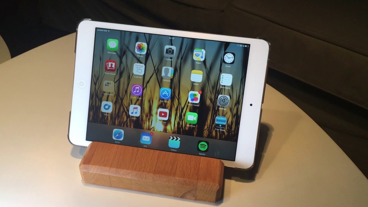 How to make a simple DIY wooden two-way iPad tablet stand from scrap wood (first ever video)