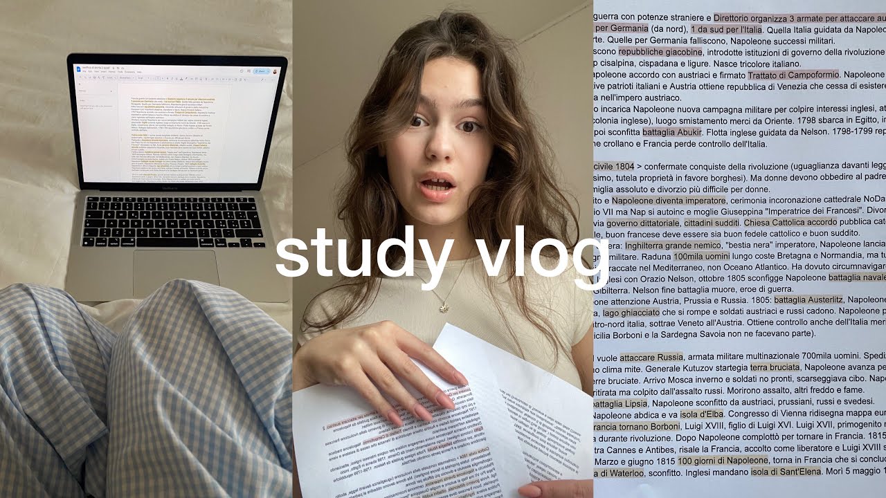 study vlog, 2 pomeriggi di studio con me!