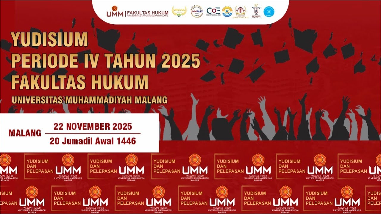 Yudisium Periode IV Tahun 2025 Fakultas Hukum UMM