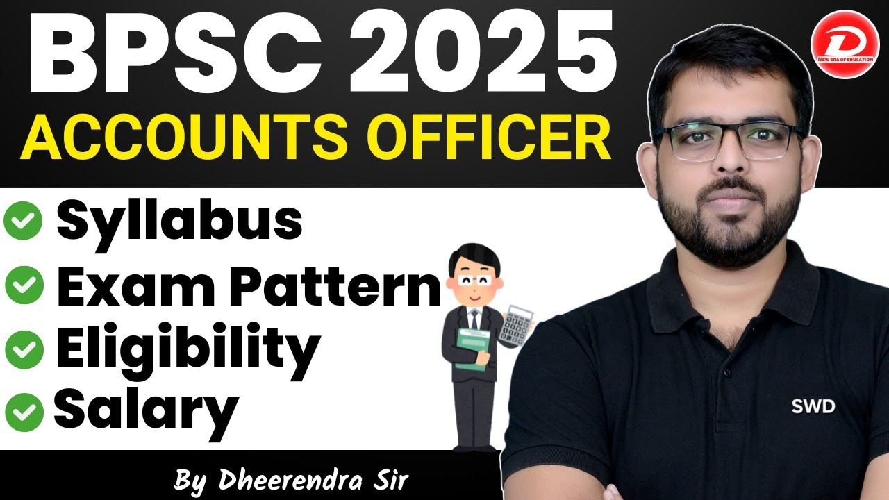 BPSC Assistant Revenue & Accounts Officer Vacancy | Exam Pattern, Syllabus, Salary By Dheerendra Sir