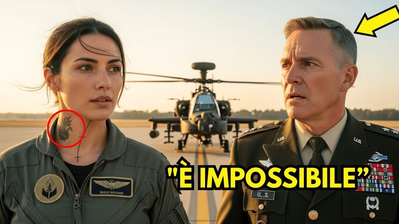 Le negarono di pilotare l'Apache — finché un colonnello vide il tatuaggio sul suo collo