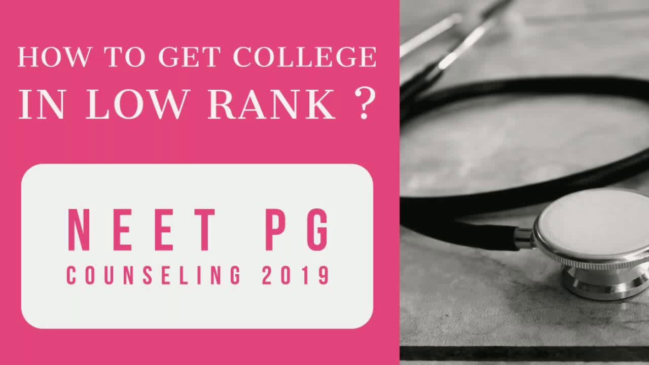 NEET PG Counselling 2019