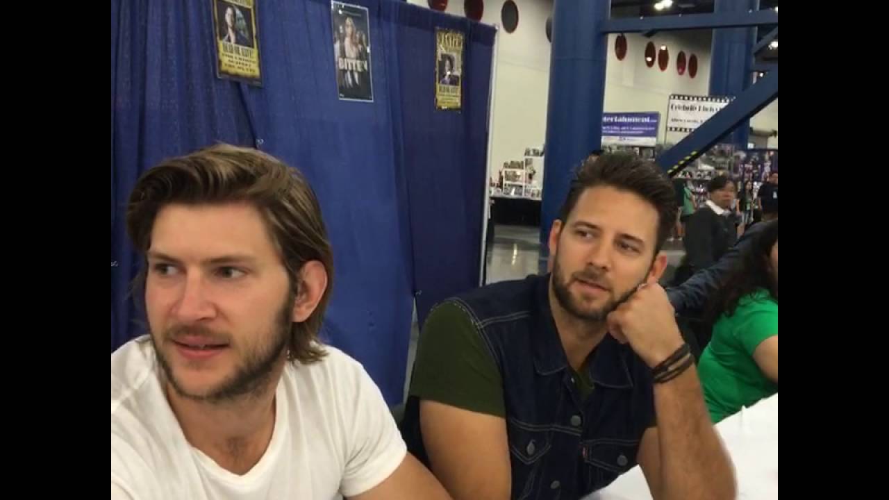 Bitten's Greyston Holt and Steve Lund at Comicpalooza