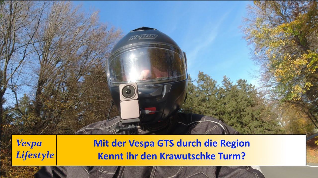 Mit der Vespa GTS durch die Region - kennt ihr den Krawutschke Turm?