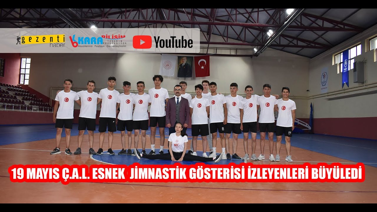 19 Mayıs Ç A L Esnek  Jimnastik Gösterisi İzleyenleri Büyüledi