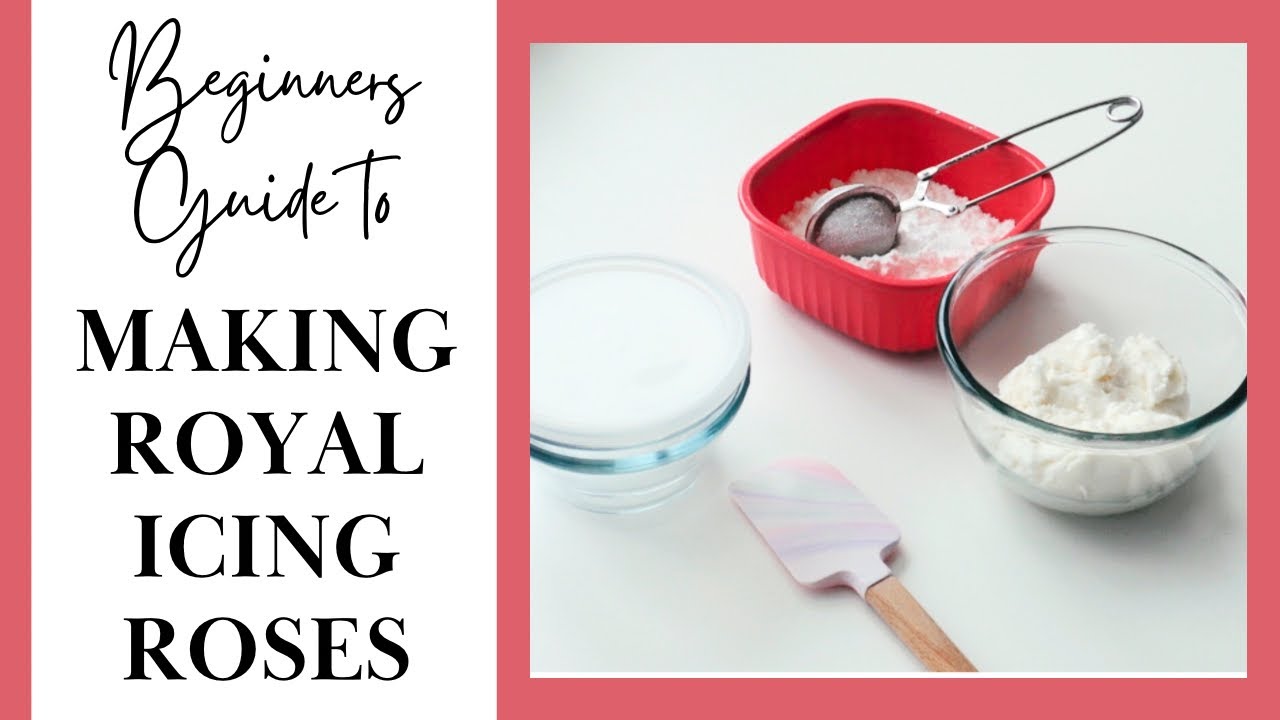 FULL TUTORIAL FOR BEGINNERS: Royal Icing Transfer Roses * Start to Finish