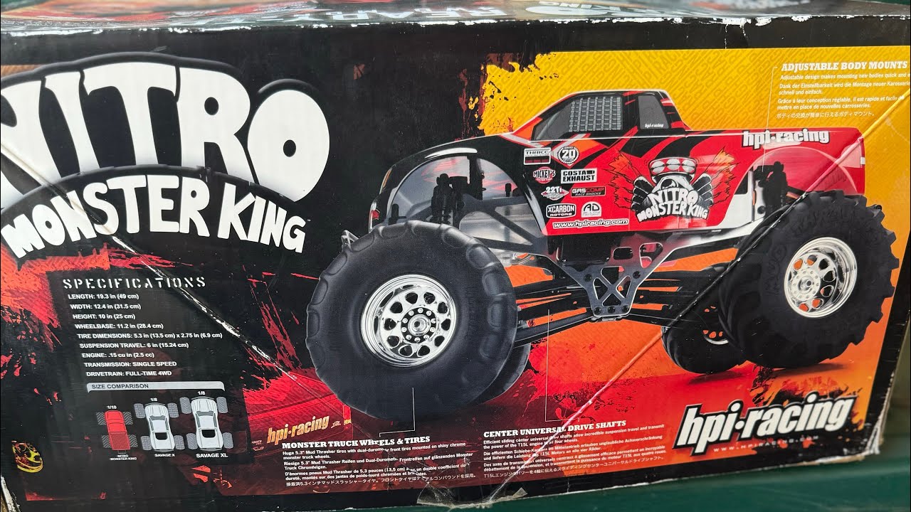 HPI NITRO MONSTER KING Rare 2009 Nitro MT