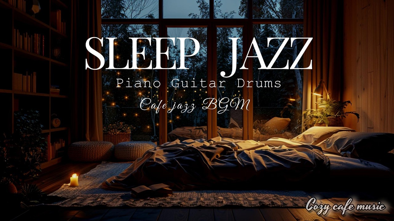 【SLEEP JAZZ】Before Sleep Night Jazz-眠る直前の意識に静かに染み込むナイトジャズ-｜Guitar & Piano & Drum 186min