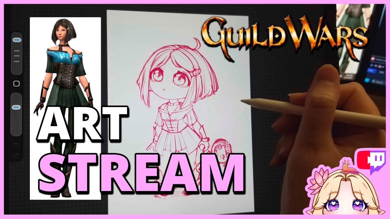Guild Wars Chibi Fanart of Gwen