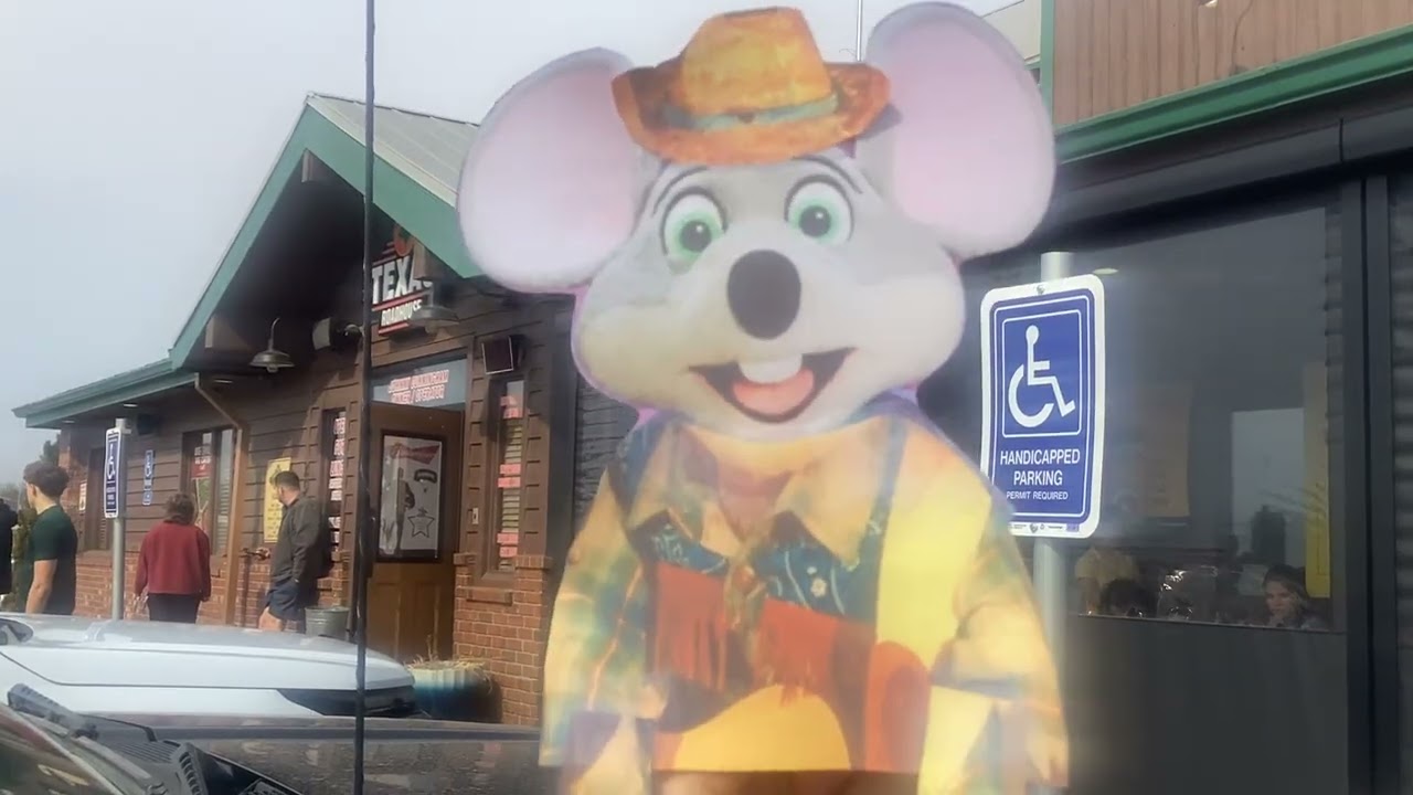 Chuck E. Cheese hopes you have fun at Texas Roadhouse!