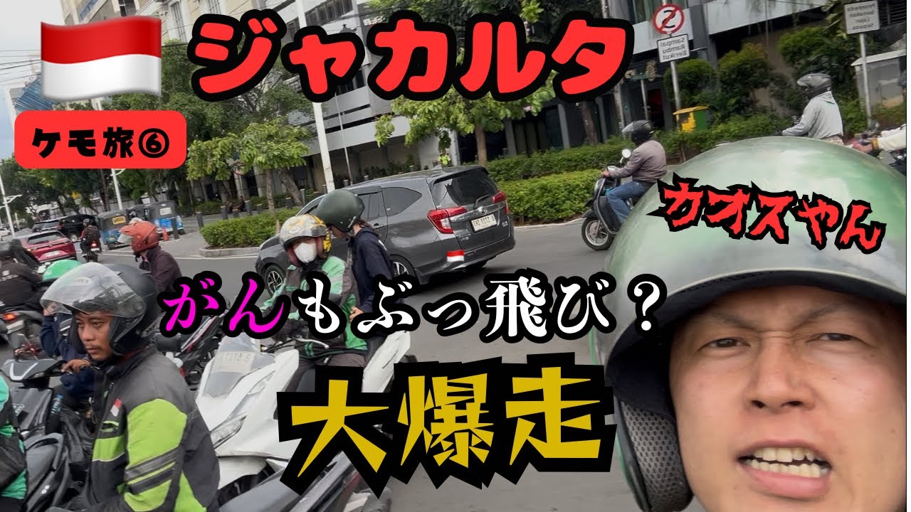 【ケモ旅⑥🇮🇩ジャカルタ編】大都会カオス！？がんもぶっとび大爆走！！！