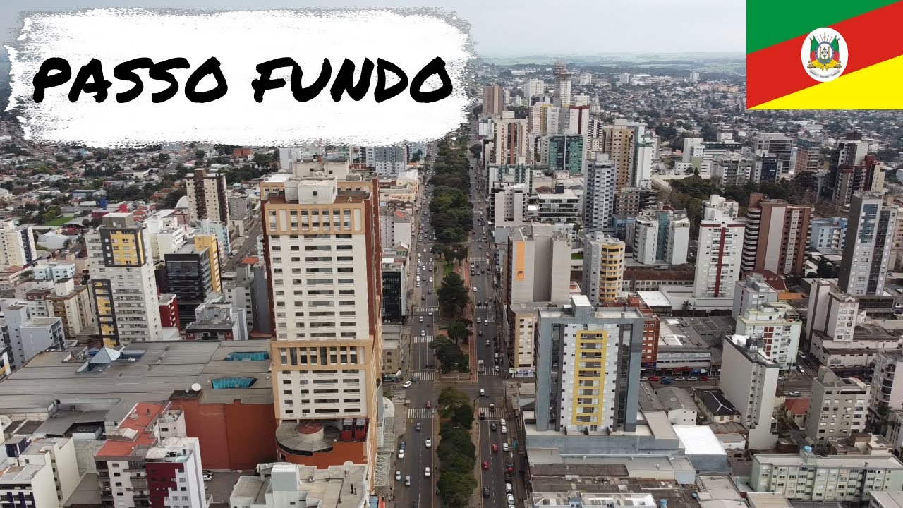 PASSO FUNDO VISTO DE CIMA COM IMAGENS DRONE DJI MINI 2 -TRAVEL LIVRE