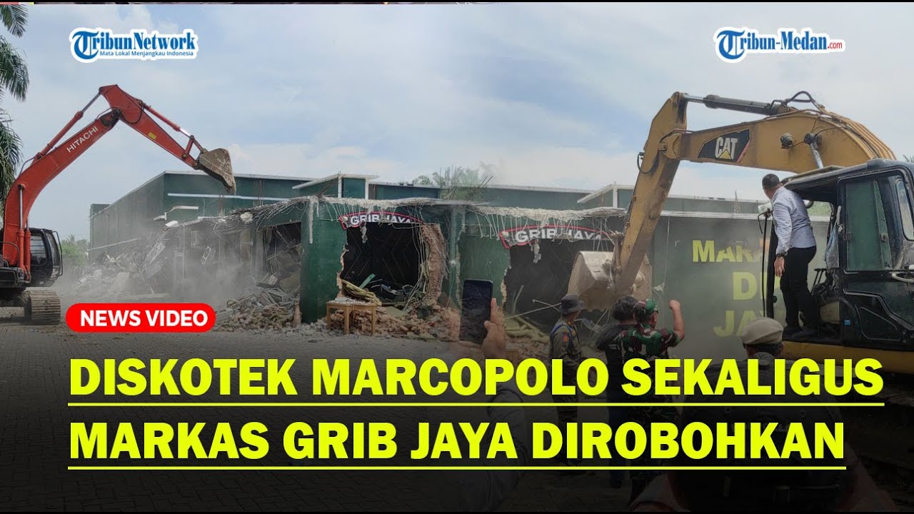 2 Hari Usai Samsul Tarigan Dikurung, Markas Grib Jaya Sekaligus Diskotek Marcopolo Dirobohkan