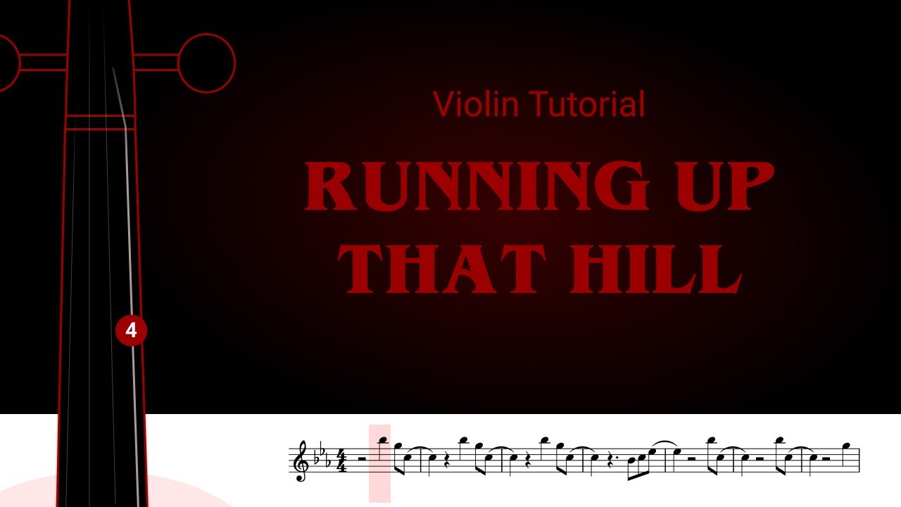 How to play Kate Bush - Running Up That Hill | Violin Cover | Violin Tutorial | Sheet Music