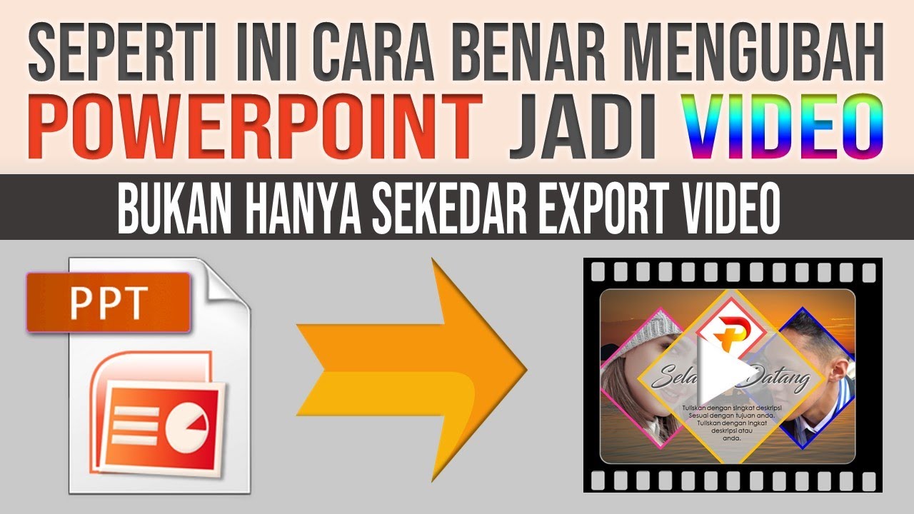 Cara Benar Mengubah PowerPoint Menjadi Video | Export PPT ke Video
