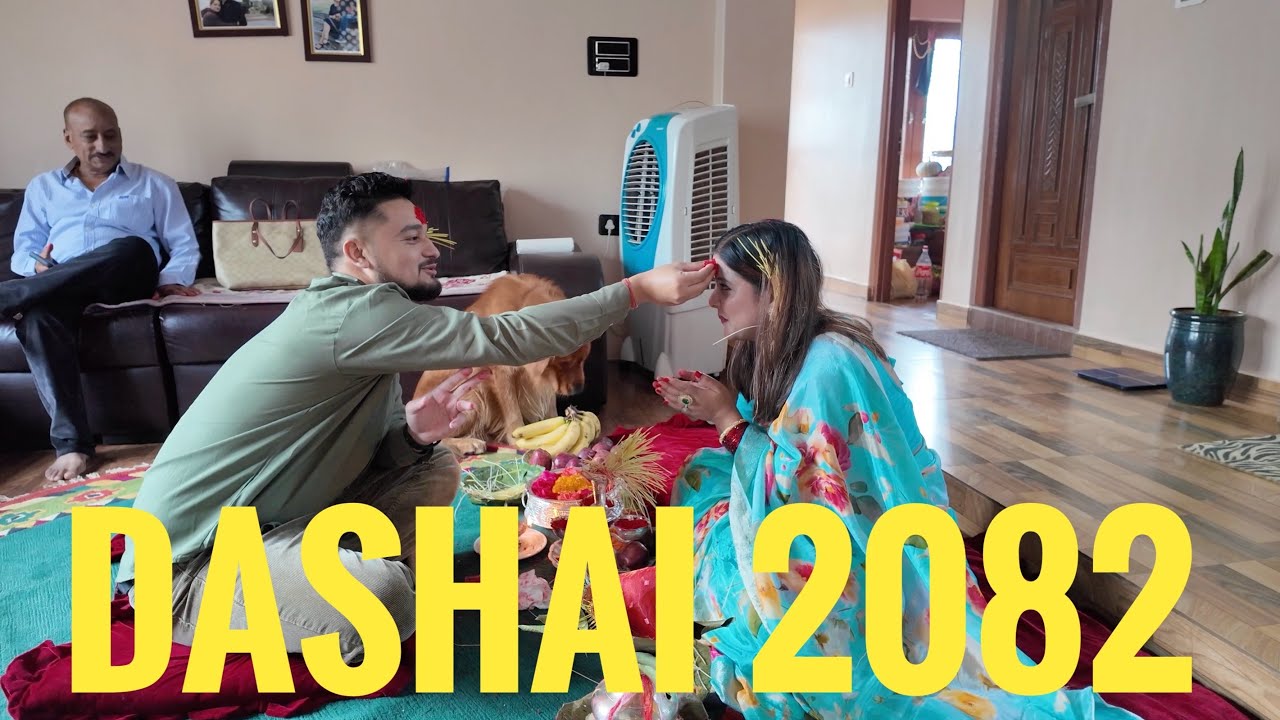 DASHAI 2082 || GHAR MA FIRST TIKA || VLOG