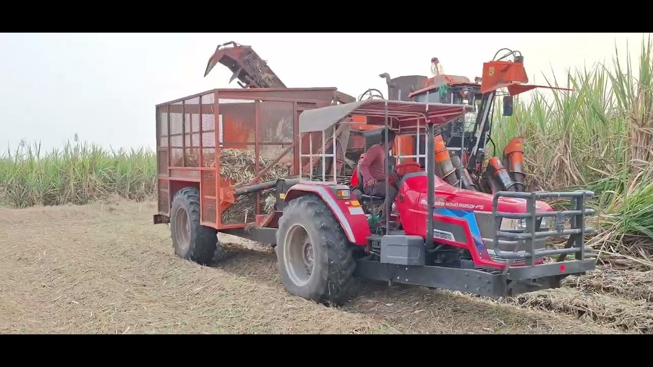 Sugarcane harvester shaktiman 3737 new model in Mahindra tractor 🚜 🎋🎋🎋🎋🎋🎋