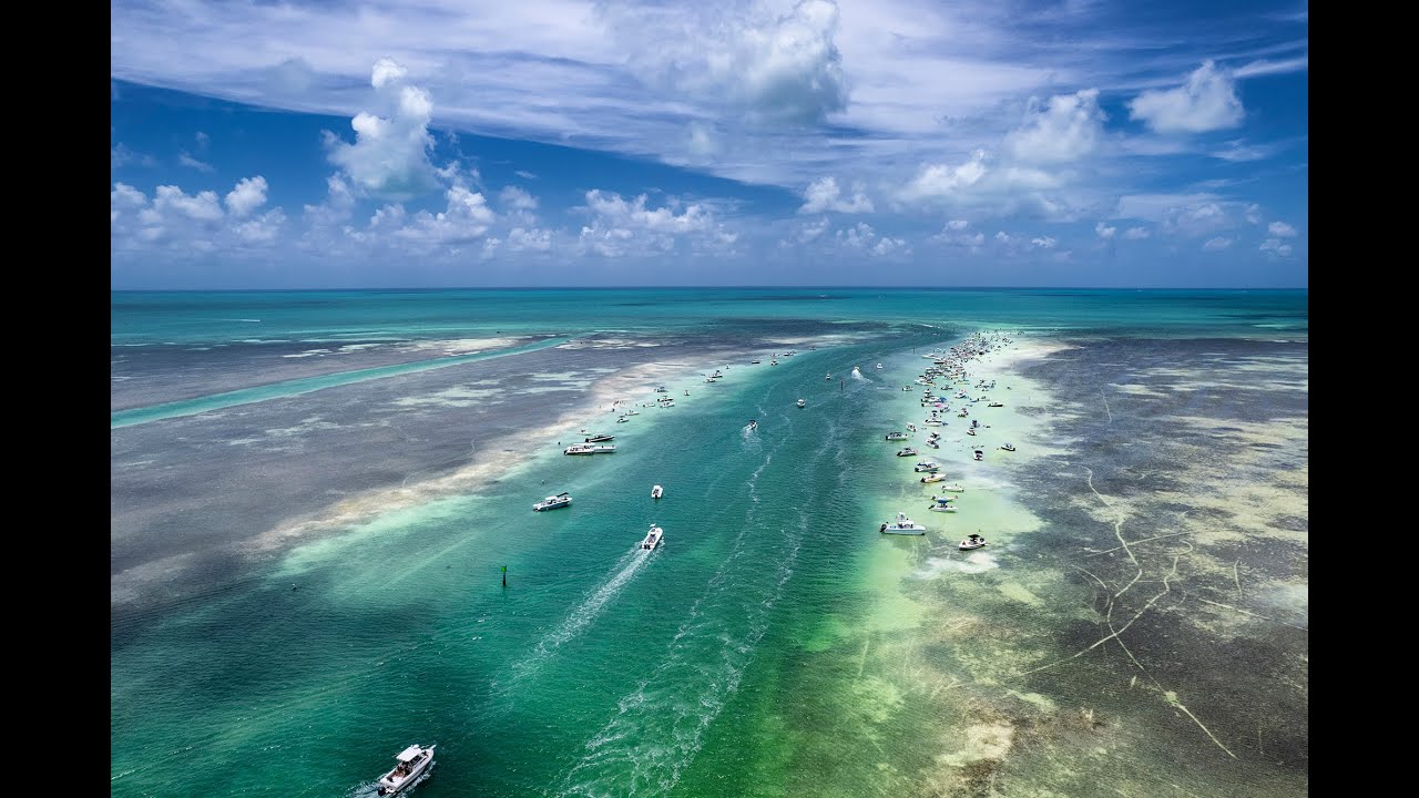 Aerial  Views of the Florida Keys in 4&Kappa;