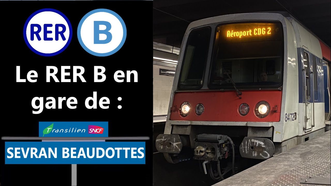 Spot à Sevran Beaudottes sur le RER B (MI79 et MI84)