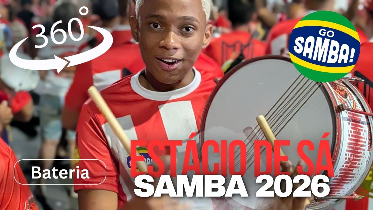 Estácio de Sá Bateria 2026: Inside the Bateria (360° POV)