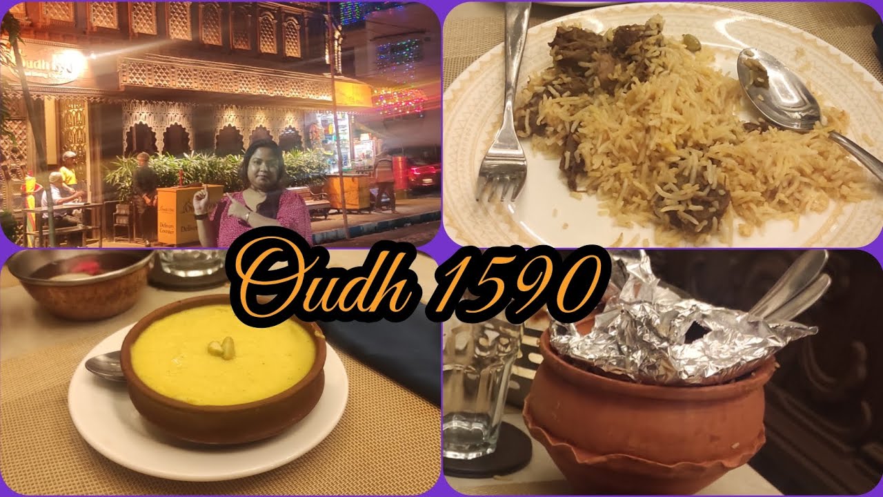 Oudh 1590 Restaurant Review & Food Menu With Price #resturantreview #foodreview #foodvlog