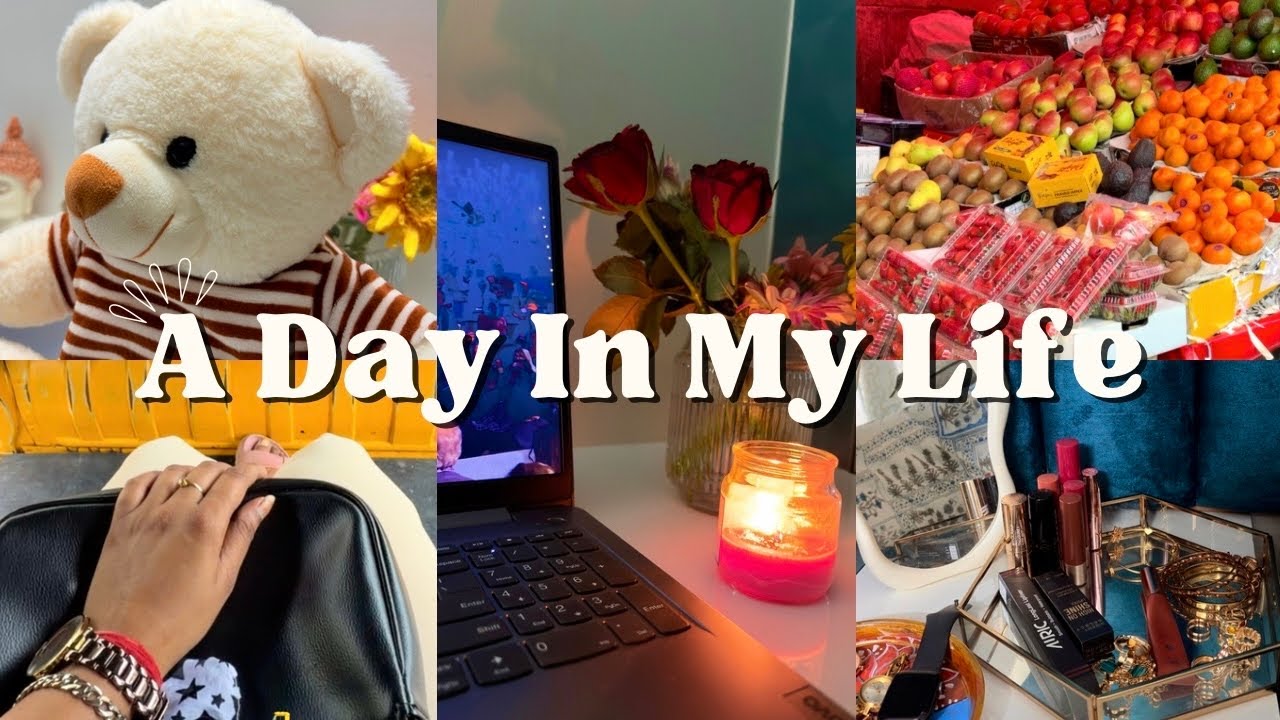 A Day in My Life | Buying Fruits & Flowers 🌸🍎|life in India 🇮🇳 