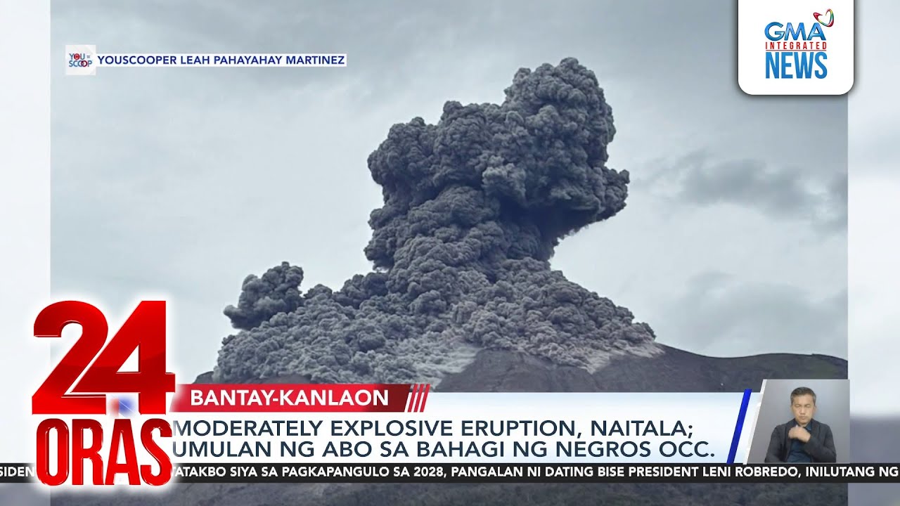 Kanlaon Volcano erupts anew | 24 Oras
