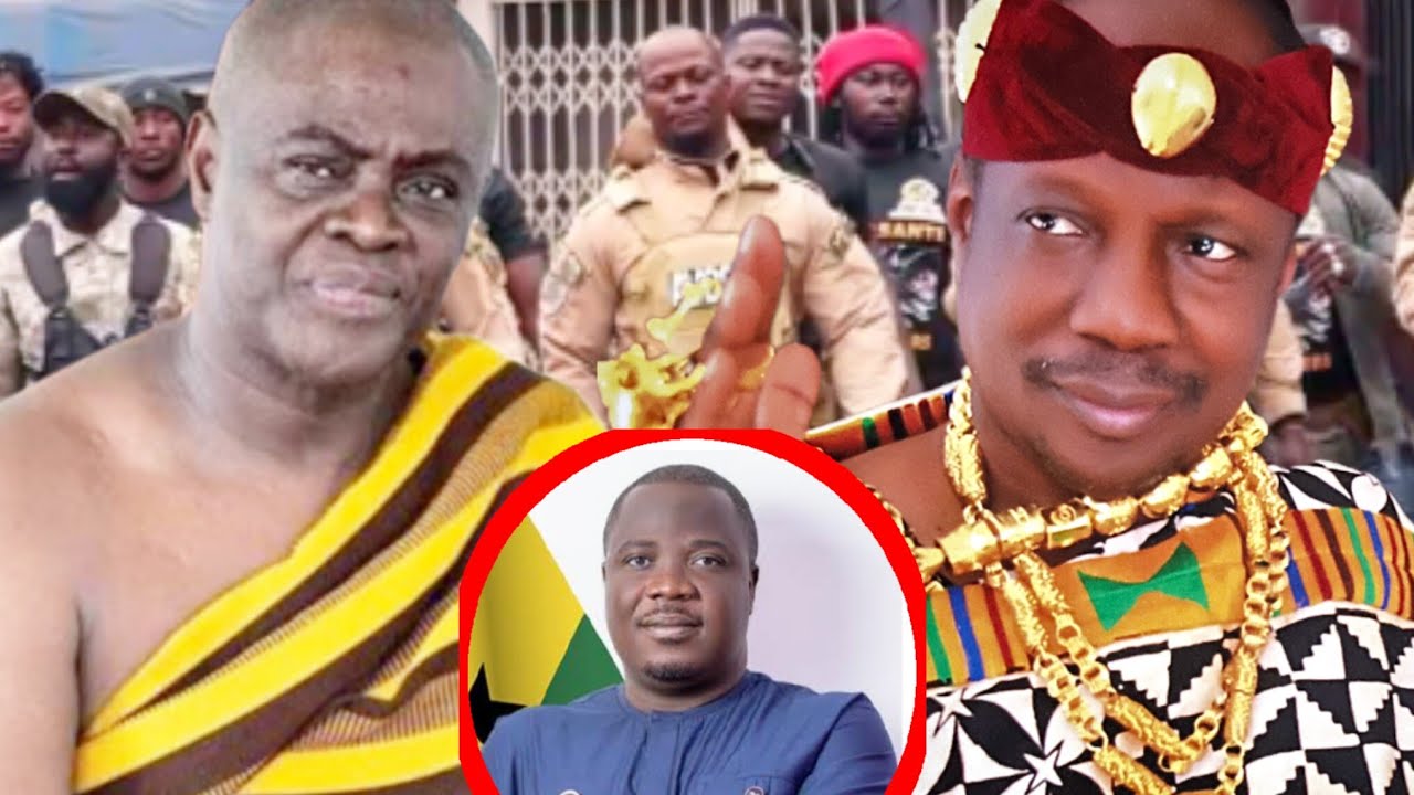  Eiiii Domaahene is defending the Bono Regional Minister,  due to the  Sampa chieftaincy dispute.