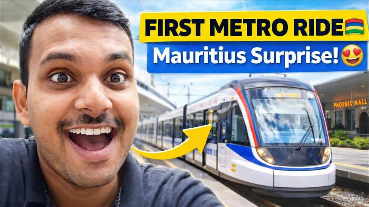 DAY 91 First Time Metro Ride in Mauritius 🚇 | Phoenix Mall Vlog 🛍️fun & Cute Hi 👋@ChefRahul-Agrawal 
