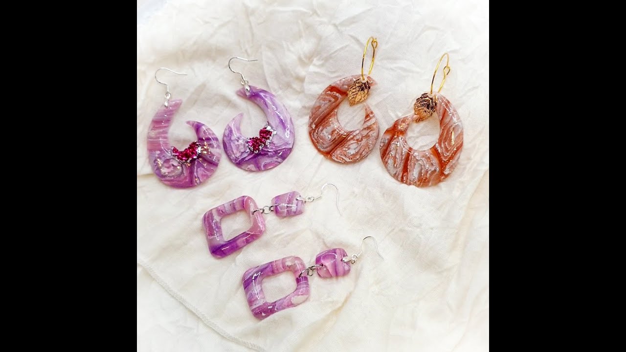 Easy faux stone effect, polymer clay.