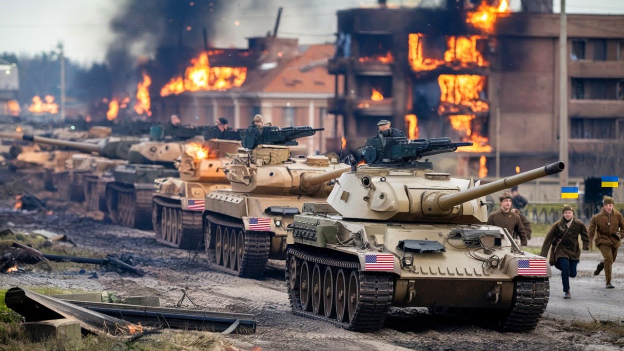 Ukraine Shocked! US Tank Supply Convoy Destroyed by Russian Long-Range Rocket Attack - ARMA 3