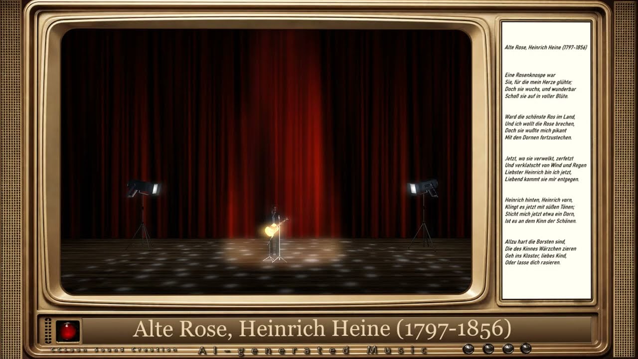 Alte Rose, Heinrich Heine (1797-1856) - CCLoon Sound Creation  [KI-Musik] [AI generated Music]