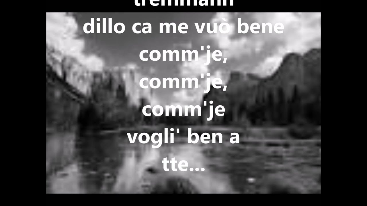 Tu Si 'na Cosa Grande karaoke HD (vers.N.D'Angelo)