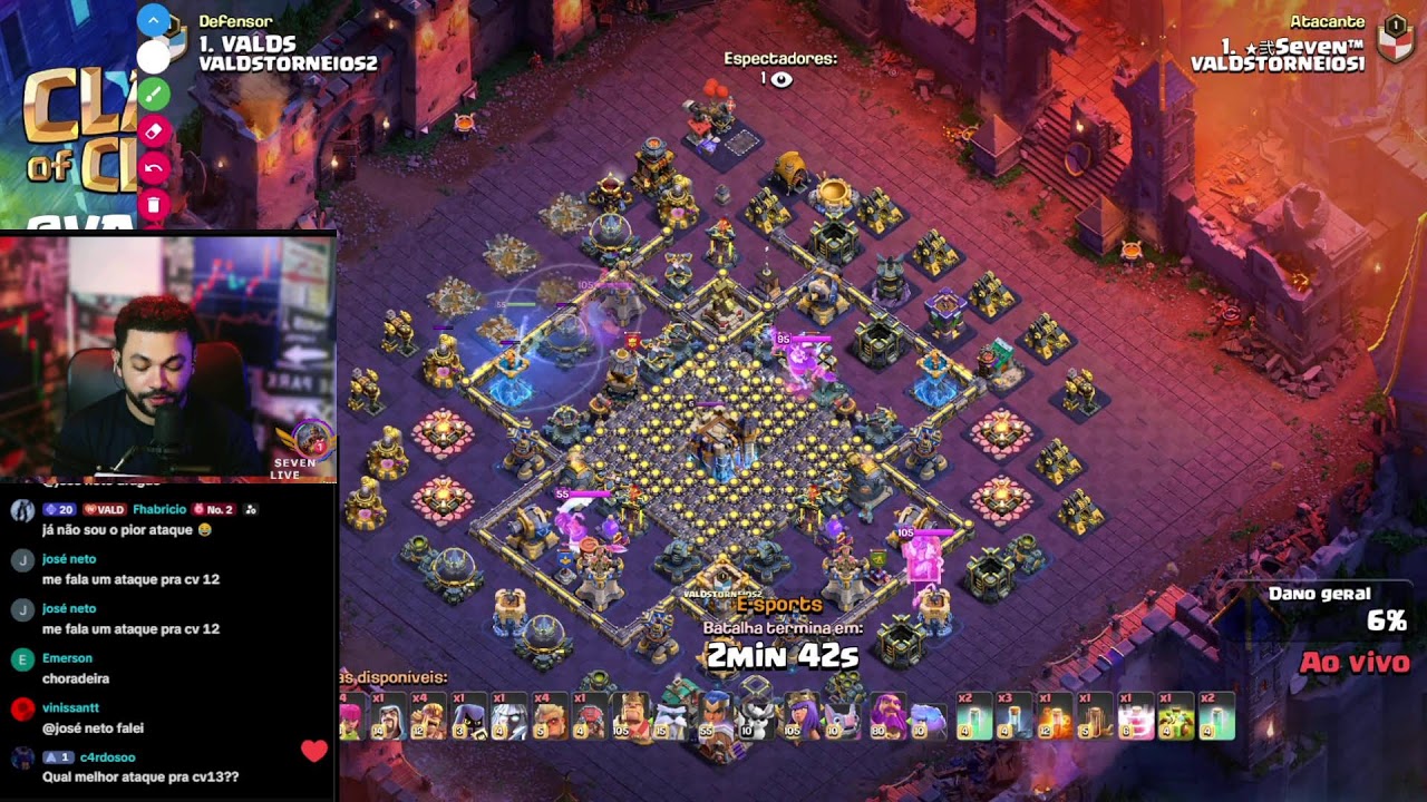 Push Clash of clans VALDS LIVE