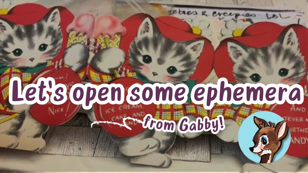 Bonus freebies! Let’s unbox some ephemera from Gabby,@marinelayervintage8843