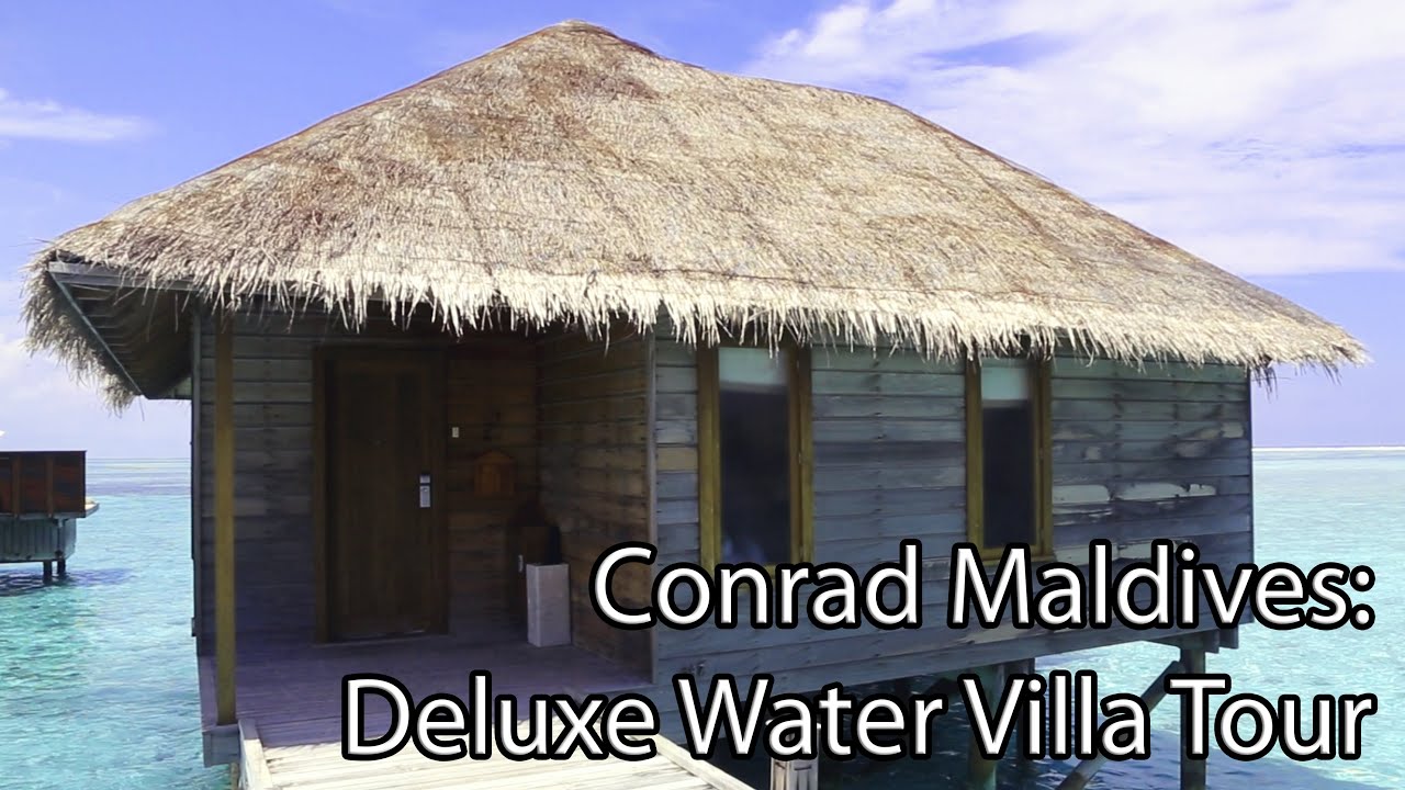 Conrad Maldives DELUXE Water Villa Tour!