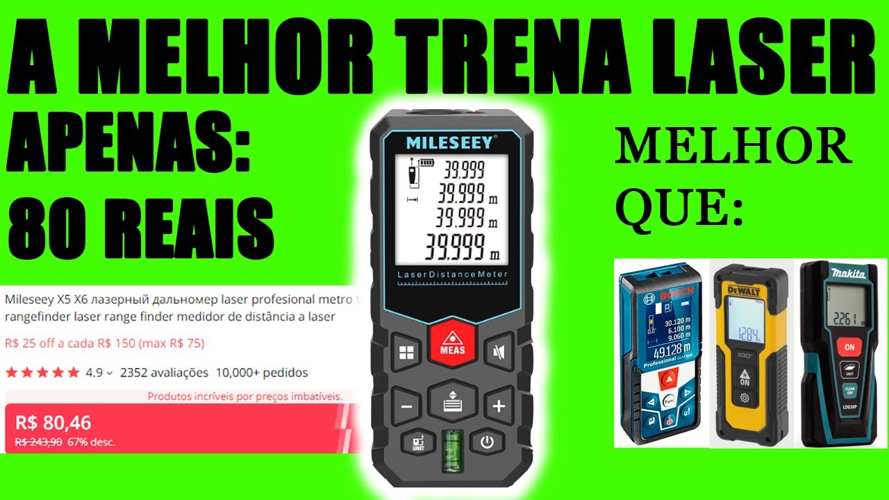A MELHOR TRENA LASER por apenas 80 reais [DIGA ADEUS A TRENA MANUAL]