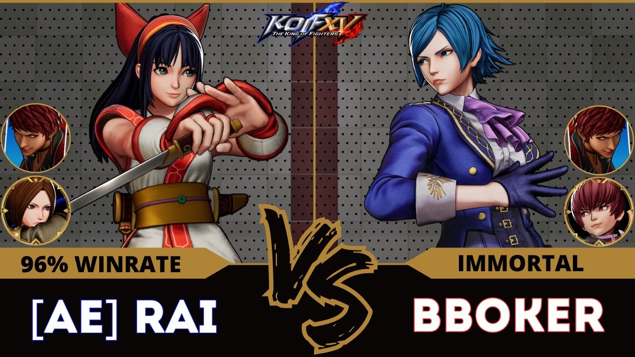 KOF XV🕹️A.E RAI (Nakoruru/Vice/Whip) vs BBOKER (Elisabeth/Vice/O.Chris)🕹️Replay Match